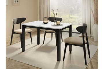 Millport Spisebord 158 cm - Svart Og Hvitt - Møbler - Bord - Spisebord & kjøkkenbord