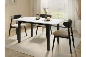 Millport Spisebord 158 cm - Svart Og Hvitt - Møbler - Bord - Spisebord & kjøkkenbord