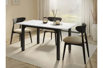 Millport Spisebord 158 cm - Svart Og Hvitt - Møbler - Bord - Spisebord & kjøkkenbord