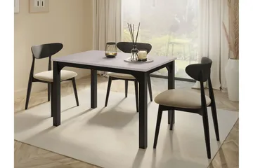 Millport Spisebord 158 cm - Svart/Beige - Møbler - Bord - Spisebord & kjøkkenbord