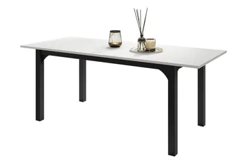 Millport Spisebord 198 cm - Svart Og Hvitt - Møbler - Bord - Spisebord & kjøkkenbord