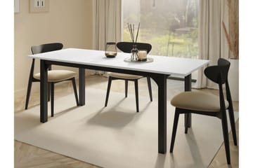 Millport Spisebord 198 cm - Svart Og Hvitt - Møbler - Bord - Spisebord & kjøkkenbord