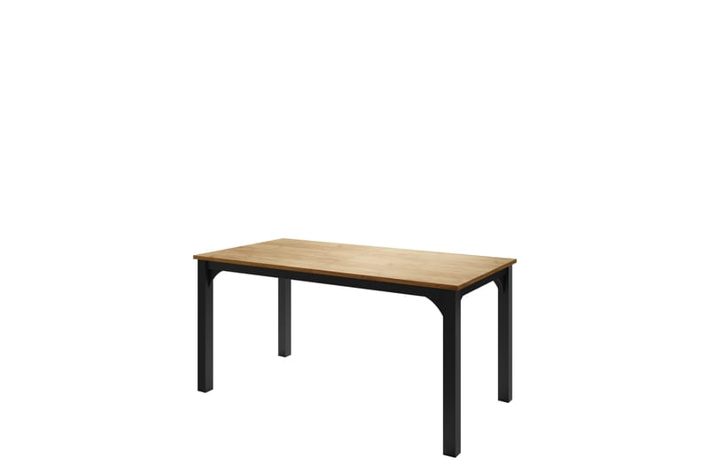 Millport Spisebord 198 cm, Svart/Brun