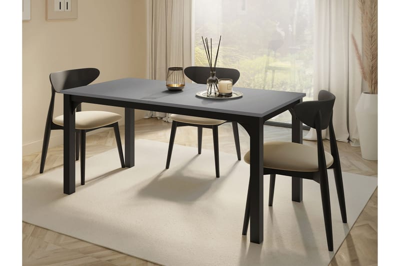 Millport Spisebord 198 cm - Svart/Grå - Møbler - Bord - Spisebord & kjøkkenbord