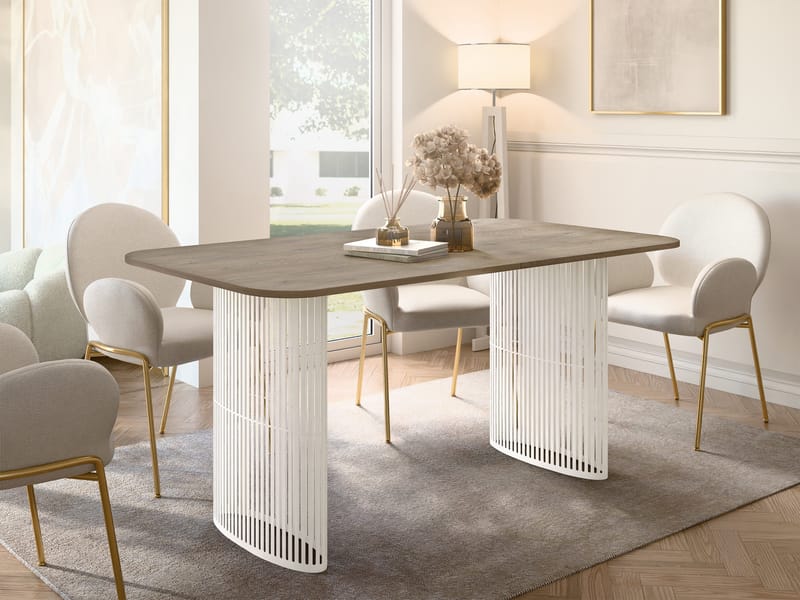 Mirion Spisebord uttrekkbart 160-236 cm - beige / lysebrun - Møbler - Bord - Spisebord & kjøkkenbord