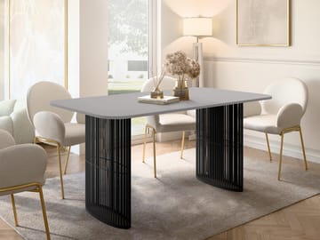 Mirion Spisebord uttrekkbart 160-236 cm - svart, grå - Møbler - Bord - Spisebord & kjøkkenbord