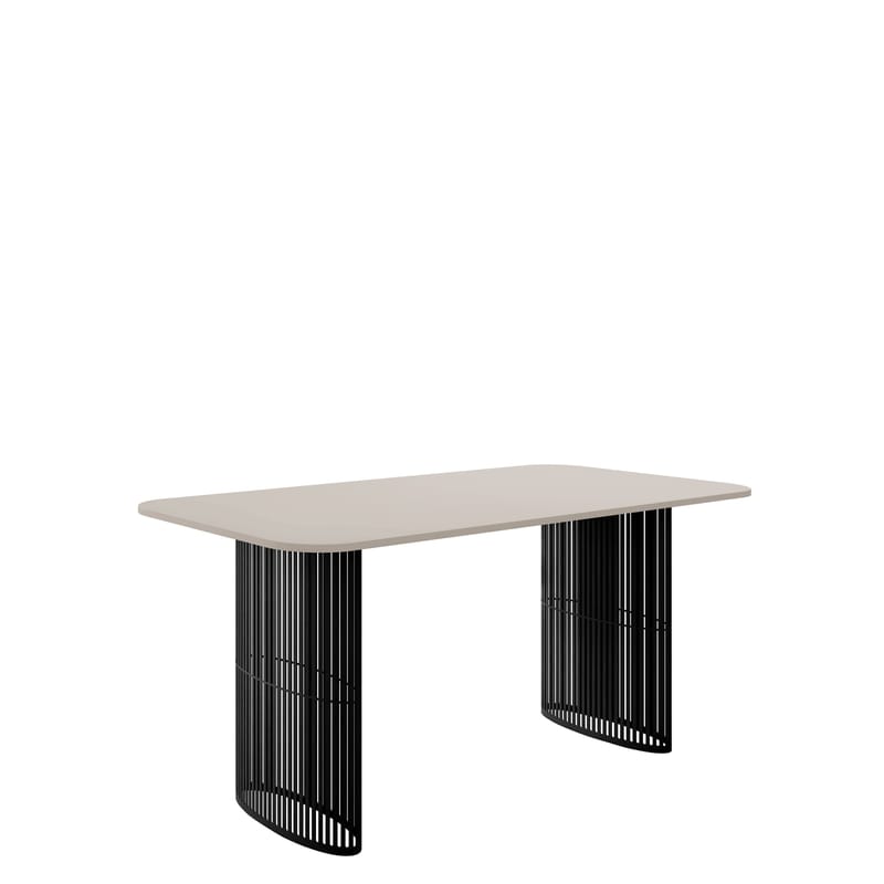 Mirion Spisebord uttrekkbart 160-236 cm, svart / beige