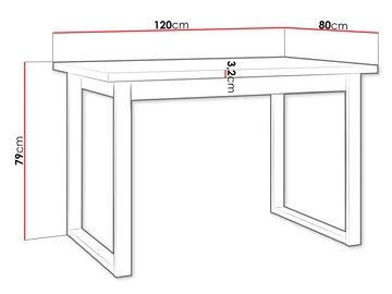 Mirlen Spisebord 140 cm Rektangulær - Svart/Brun - Møbler - Bord - Spisebord & kjøkkenbord