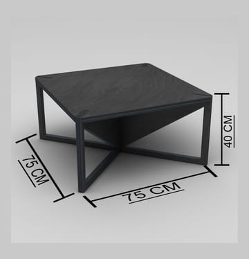 Mirona Sofabord 75 cm - Svart - Møbler - Bord - Sofabord & salongbord