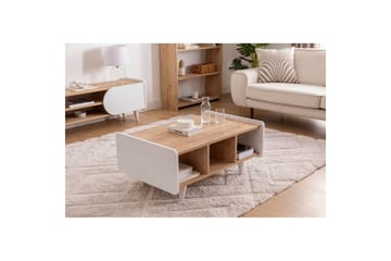 Mirra Stuebord 90 cm - Blå/Hvit - Møbler - Bord - Sofabord & salongbord