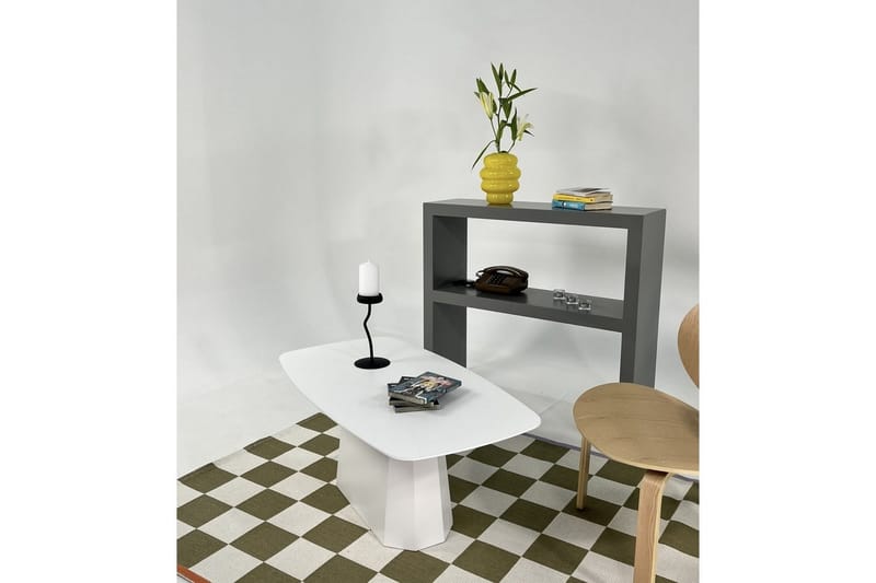 Miu Sofabord 100 cm - Hvit - Møbler - Bord - Sofabord & salongbord