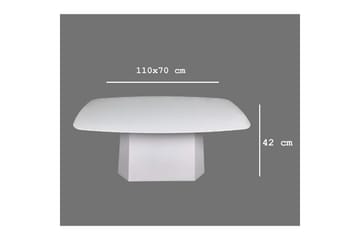 Miu Sofabord 100 cm - Hvit - Møbler - Bord - Sofabord & salongbord