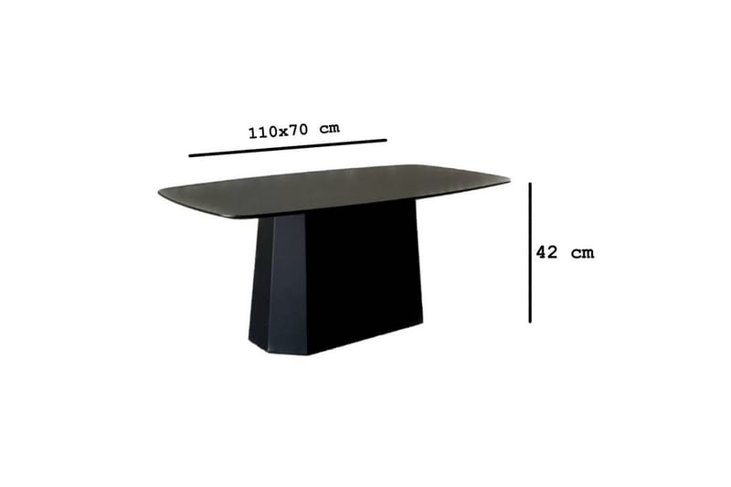 Miu Sofabord 100 cm - Svart - Møbler - Bord - Sofabord & salongbord