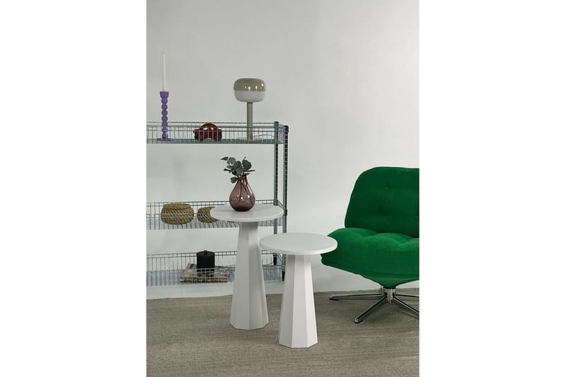 Miu Sofabord 35 cm - Hvit - Møbler - Bord - Sofabord & salongbord