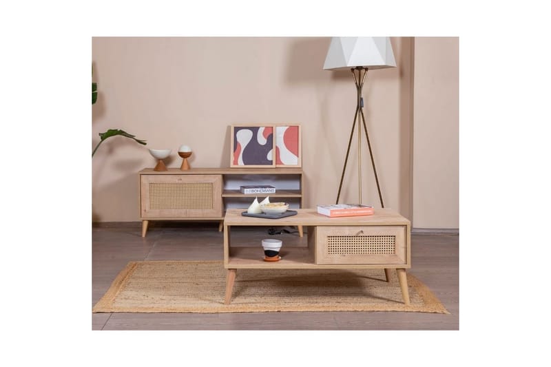 Mjudi Sofabord 55 cm - Brun - Møbler - Bord - Sofabord & salongbord