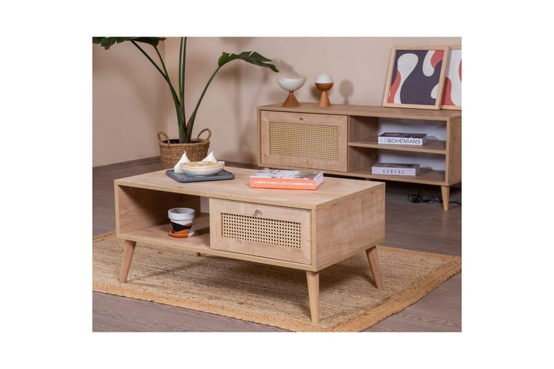Mjudi Sofabord 55 cm - Brun - Møbler - Bord - Sofabord & salongbord