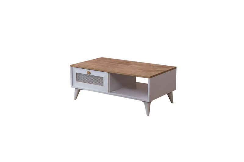 Mjudi Sofabord 55 cm - Brun/Hvit - Møbler - Bord - Sofabord & salongbord
