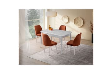 Morin Spisebord 130 cm Rektangulær - Hvit - Møbler - Bord - Spisebord & kjøkkenbord