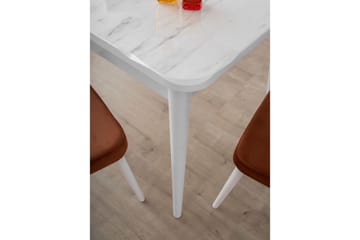 Morin Spisebord 130 cm Rektangulær - Hvit - Møbler - Bord - Spisebord & kjøkkenbord