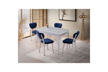 Morin Spisebord 130 cm Rektangulær - Hvit - Møbler - Bord - Spisebord & kjøkkenbord