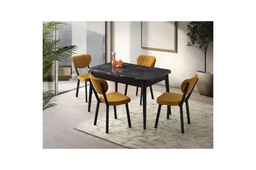 Morin Spisebord 130 cm Rektangulær - Sort - Møbler - Bord - Spisebord & kjøkkenbord