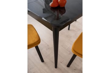 Morin Spisebord 130 cm Rektangulær - Sort - Møbler - Bord - Spisebord & kjøkkenbord