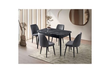 Morin Spisebord 130 cm Rektangulær - Sort - Møbler - Bord - Spisebord & kjøkkenbord