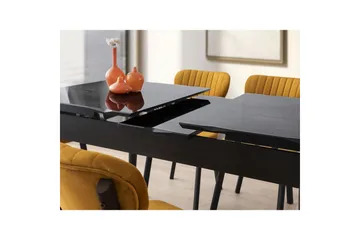 Morin Spisebord 130 cm Rektangulær - Sort - Møbler - Bord - Spisebord & kjøkkenbord