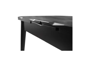 Morin Spisebord 130 cm Rektangulær - Sort - Møbler - Bord - Spisebord & kjøkkenbord