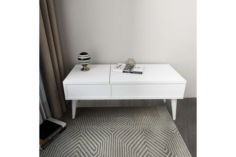 Morven Sminkebord 79,4 cm - Hvit - Møbler - Bord - Sminkebord & toalettbord