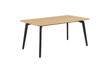 Motona Spisegruppe 160 Cm + 4 Stk Nielsby Spisestuestoler - Svart/Beige - Møbler - Bord - Spisegruppe