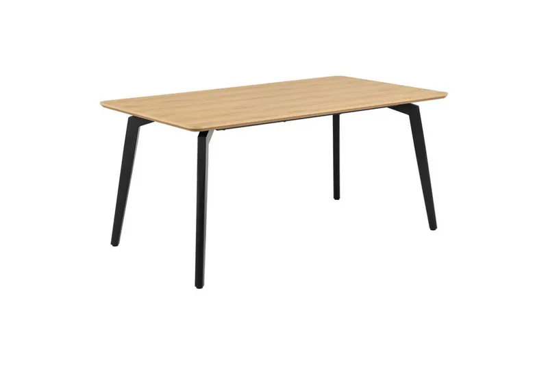 Motona Spisegruppe 160 Cm + 4 Stk Nielsby Spisestuestoler - Svart/Beige - Møbler - Bord - Spisegruppe