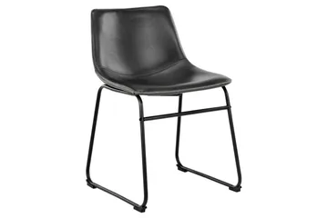 Motona spisegruppe 160 cm + 4 stk. Romia-spisestoler - Svart/Brun - Møbler - Bord - Spisegruppe
