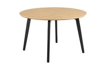Motona Spisegruppe Rund 120 Cm + 4 Amrita Spisestuestoler - Svart/Beige - Møbler - Bord - Spisegruppe