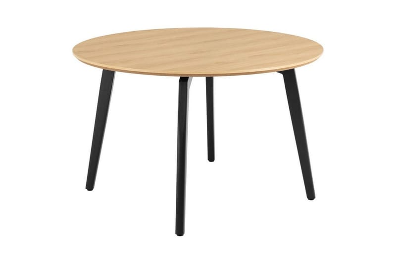 Motona Spisegruppe Rund 120 Cm + 4 Salaman Spisestuestoler - Svart/Beige - Møbler - Bord - Spisegruppe