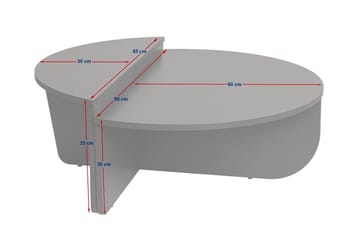Mukund Rundt Sofabord i Lyst Tre - Beige - Møbler - Bord - Sofabord & salongbord