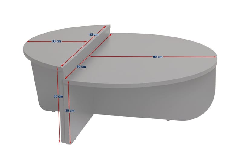 Mukund Rundt Sofabord i Lyst Tre - Beige - Møbler - Bord - Sofabord & salongbord