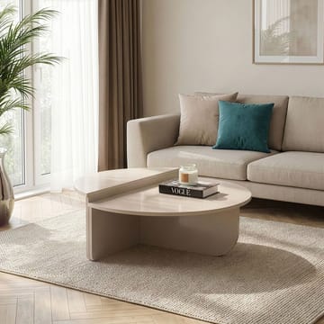 Mukund sofabord 90 cm rundt - Mink - Møbler - Bord - Sofabord & salongbord