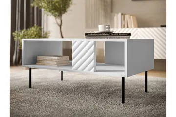 Munkedal Sofabord 100 cm - Hvit - Møbler - Bord - Sofabord & salongbord