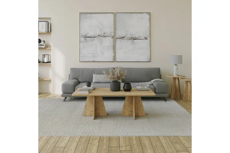 Munne Sofabord 120 cm - Eik - Møbler - Bord - Sofabord & salongbord