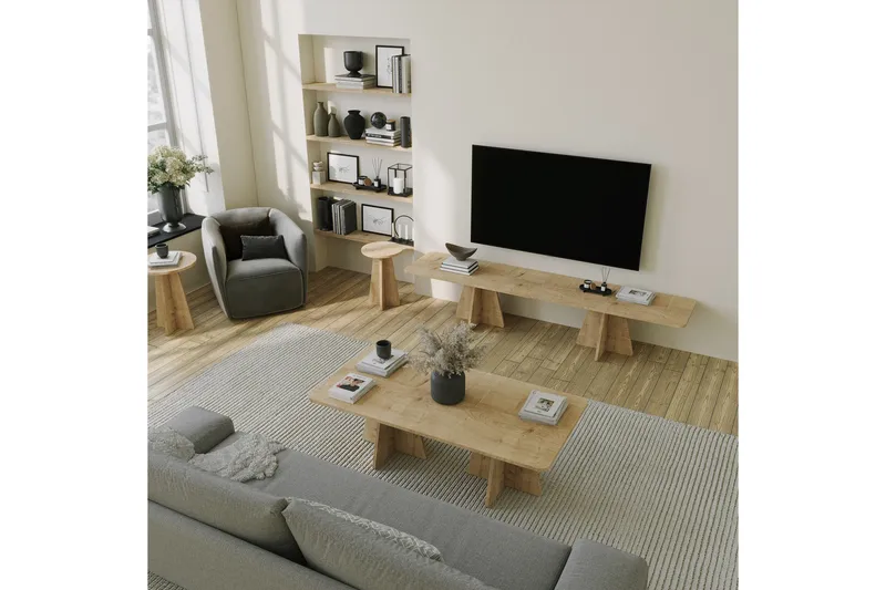 Munne Sofabord 120 cm - Eik - Møbler - Bord - Sofabord & salongbord