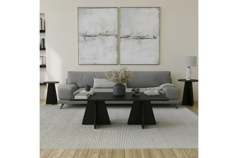 Munne Sofabord 120 cm - Svart - Møbler - Bord - Sofabord & salongbord