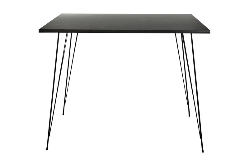 Murtwell bord 90 cm, Svart / Hvit