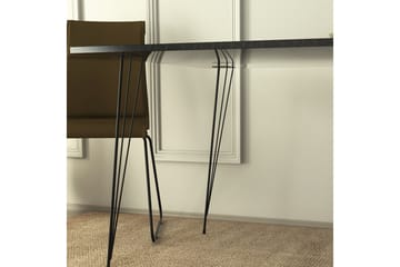 Murtwell bord 90 cm - Svart / Hvit - Møbler - Bord - Marmorbord