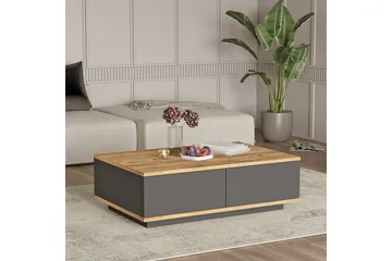 Najar Sofabord 90 cm - Brun/Antrasitt - Møbler - Bord - Sofabord & salongbord