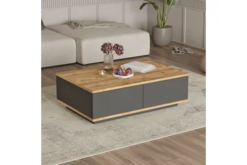 Najar Sofabord 90 cm - Brun/Antrasitt - Møbler - Bord - Sofabord & salongbord