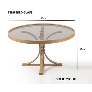 Namarta Sofabord 80 cm - Natur - Møbler - Bord - Sofabord & salongbord