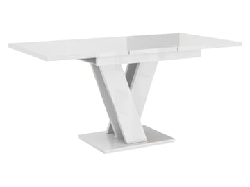 Nand Förlängningsbart Spisebord 120-160 cm Rektangulær - Hvit - Møbler - Bord - Spisebord & kjøkkenbord