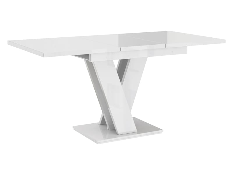 Nand Förlängningsbart Spisebord 120-160 cm Rektangulær - Hvit - Møbler - Bord - Spisebord & kjøkkenbord