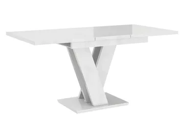 Nand Förlängningsbart Spisebord 120-160 cm Rektangulær - Hvit - Møbler - Bord - Spisebord & kjøkkenbord